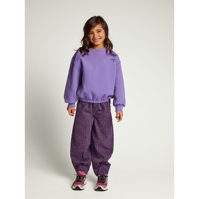 Little leopard  jeans 615 Purple leopard