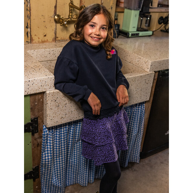 Little interlock sweater 157 night blue