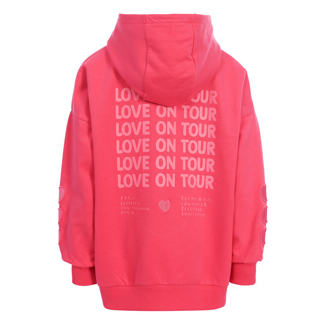Little oversized hoodie 222 warm fuchsia