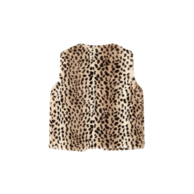 Didi Flo girls faux fur gilet with closure 900 Animal