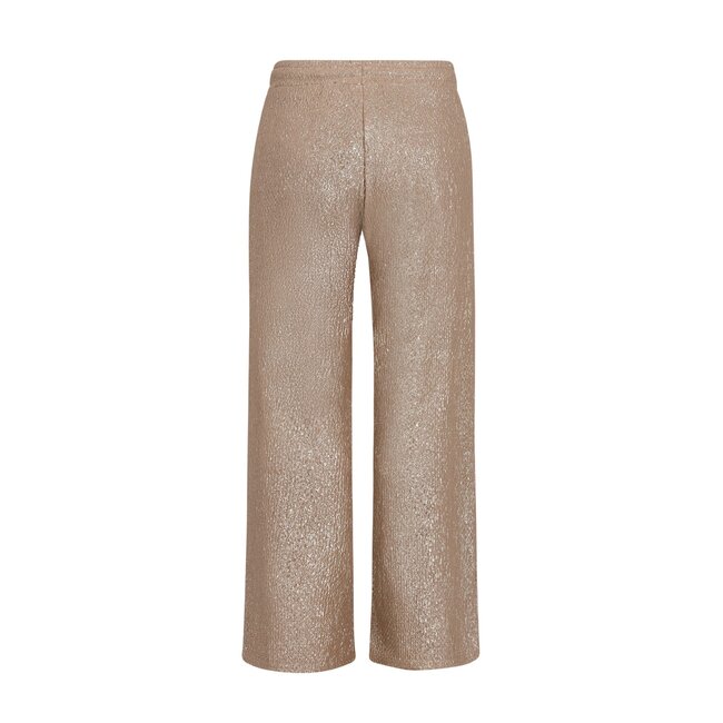 Fenya Flo girls metallic straight leg pants 556 Soft gold