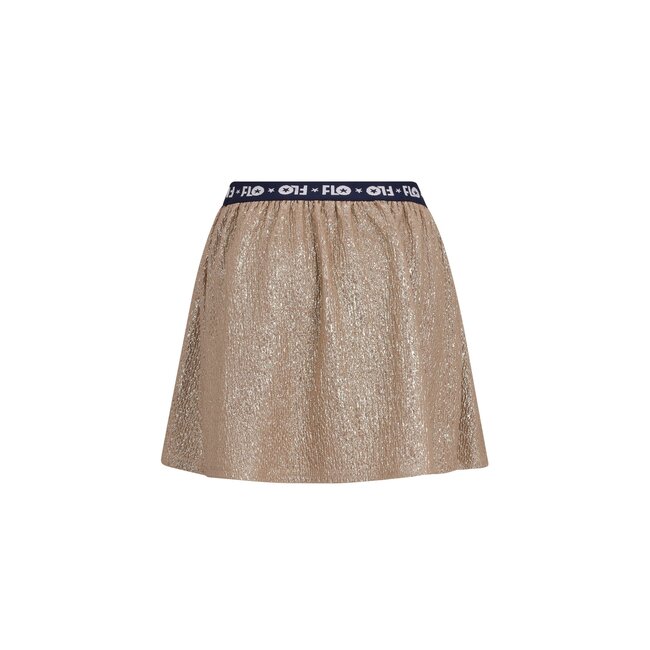 Holly Flo girls metallic skirt 556 Soft gold/