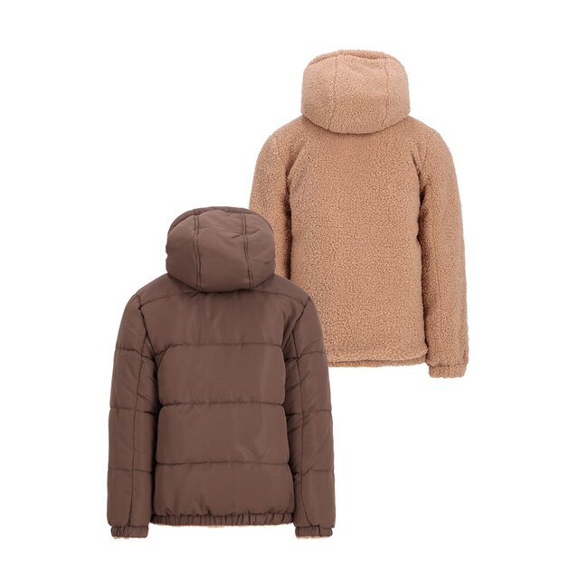 Albon Flo boys reversible hooded jacket 470 Choco