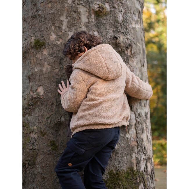 Albon Flo boys reversible hooded jacket 470 Choco