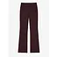 Eveline Rib Flared Pants 5011 Dark Chocolate