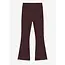 Eveline Rib Flared Pants 5011 Dark Chocolate