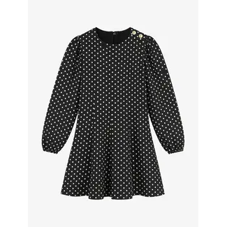 Nik&Nik Jayne Polka Dress 1058 Black/Off White