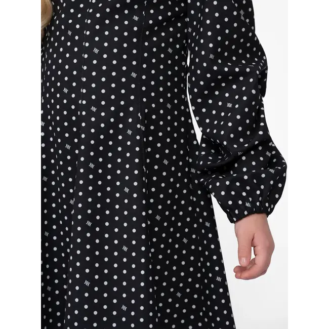Jayne Polka Dress 1058 Black/Off White