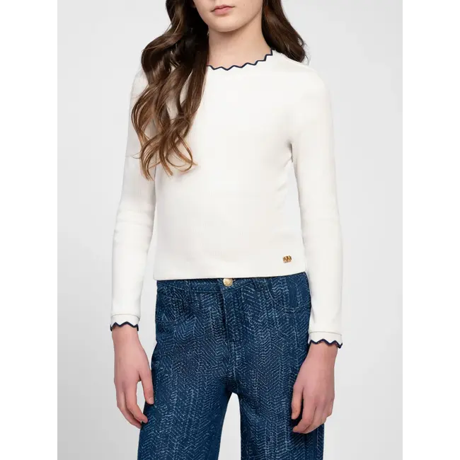 Eveline Rib Top 2000 Off White