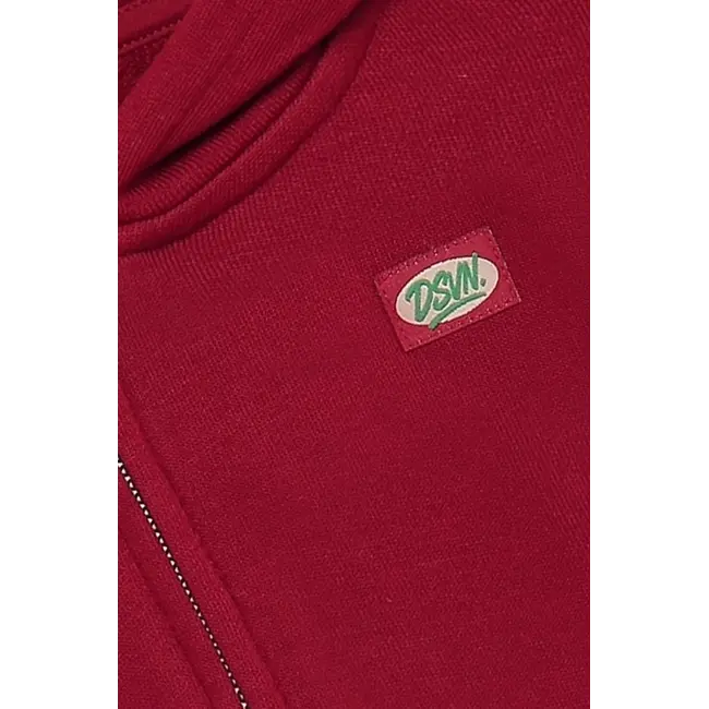 Hoodie Zipperjacket Basic  Red 4653 Rythmic Red