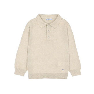 Mayoral L/s knit polo                83H. Stone
