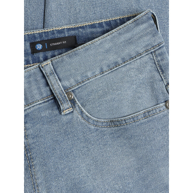 Straight Fit Jeans Blue 7166 Used Light Denim
