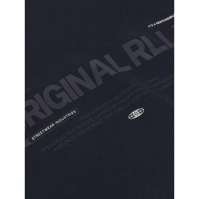 Loose Fit Sweat Badge Brushed Dark Navy 7599 Navy