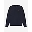 Loose Fit Sweat Badge Brushed Dark Navy 7599 Navy