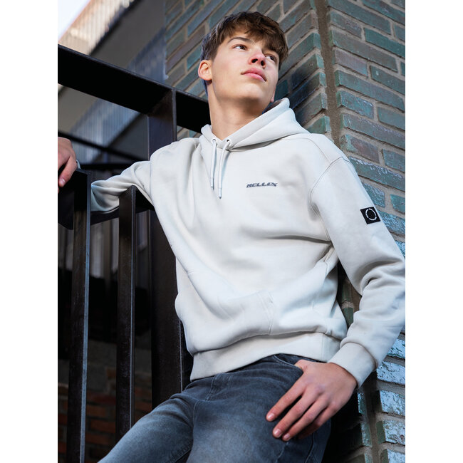 Loose Fit Hoodie Backpr Brush Grey 1485 Dusty Kit