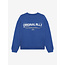 Loose Fit Sweat Badge Brushed Blue 7642 Fresh Cobalt