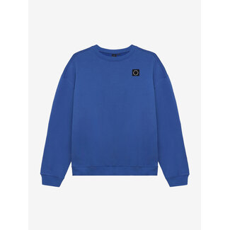Rellix Loose Fit Sweat Badge Brushed Blue 7642 Fresh Cobalt