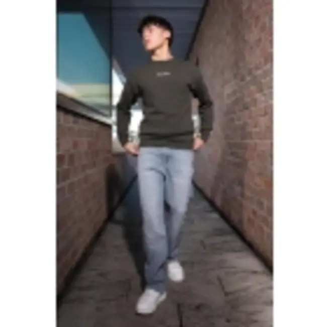 Loose fit Knitwear Backprint Khaki 9690 Army Wood