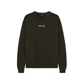 Rellix Loose fit Knitwear Backprint Khaki 9690 Army Wood