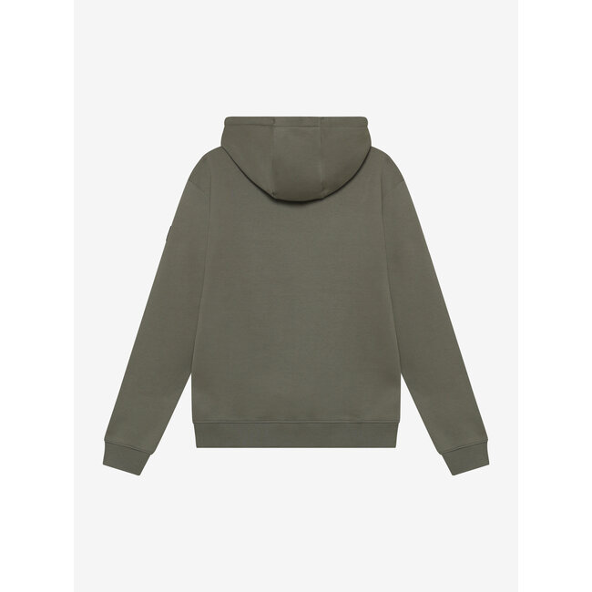 Hoodie Rellix Chest Brush Green 9685 Mid Green
