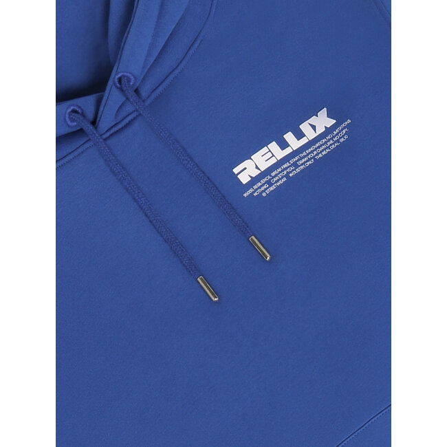Hoodie Rellix Chest Brush Blue 7642 Fresh Cobalt