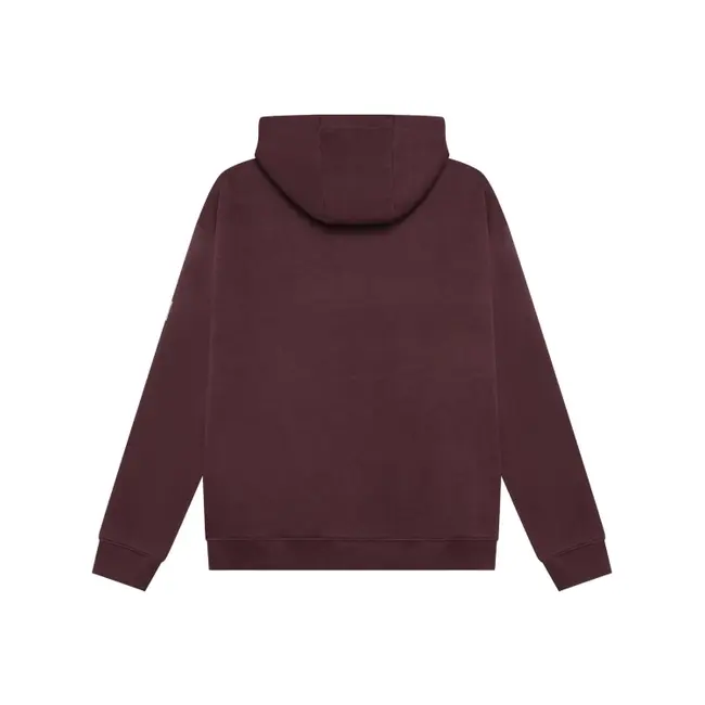 Loose Fit Hoodie Chest Brushed  4222 Dusty Bordeaux