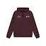 Loose Fit Hoodie Chest Brushed  4222 Dusty Bordeaux