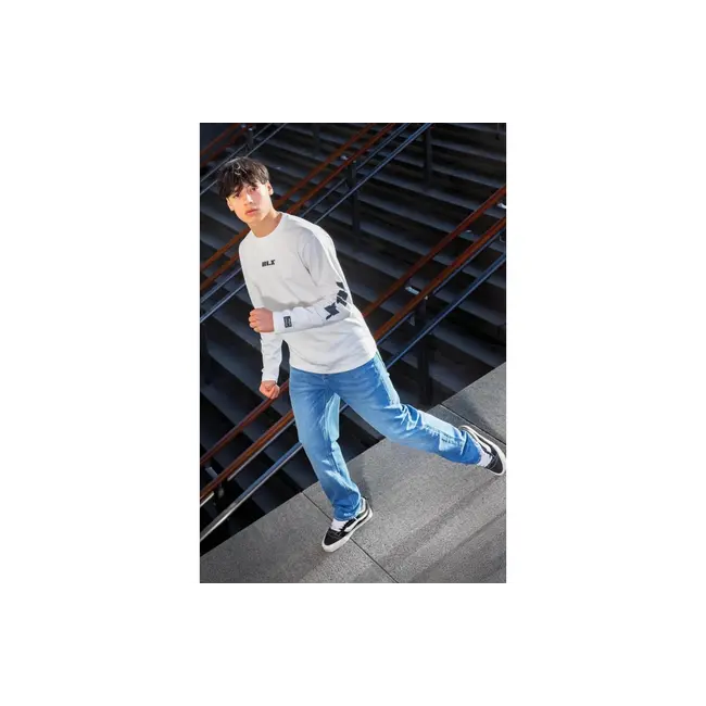 Oversized T-Shirt LS RLX White 1103 Cloud