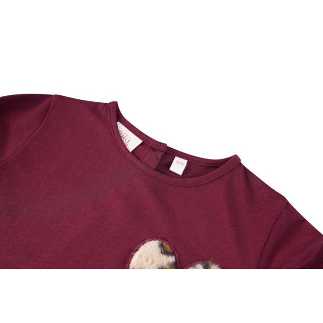 LILA T-shirt long sleeves BORDEAUX