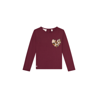Someone LILA T-shirt long sleeves BORDEAUX