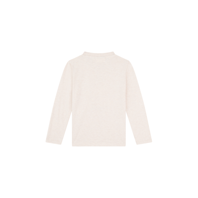 CASPER T-shirt long sleeves ECRU MELANGE