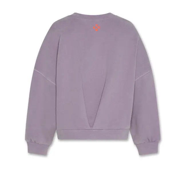 lys sweater square cosy /000682 - purple ash