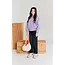 lys sweater square cosy /000682 - purple ash