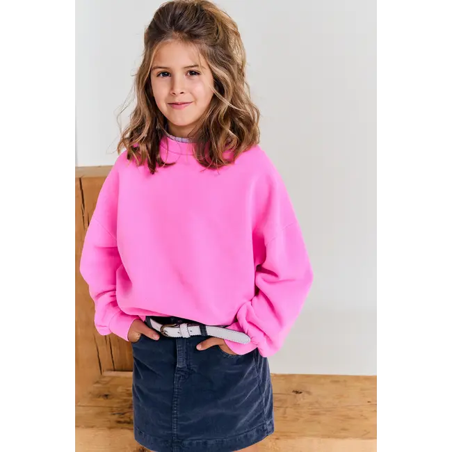 violetta sweater label /000510 - fluo pink