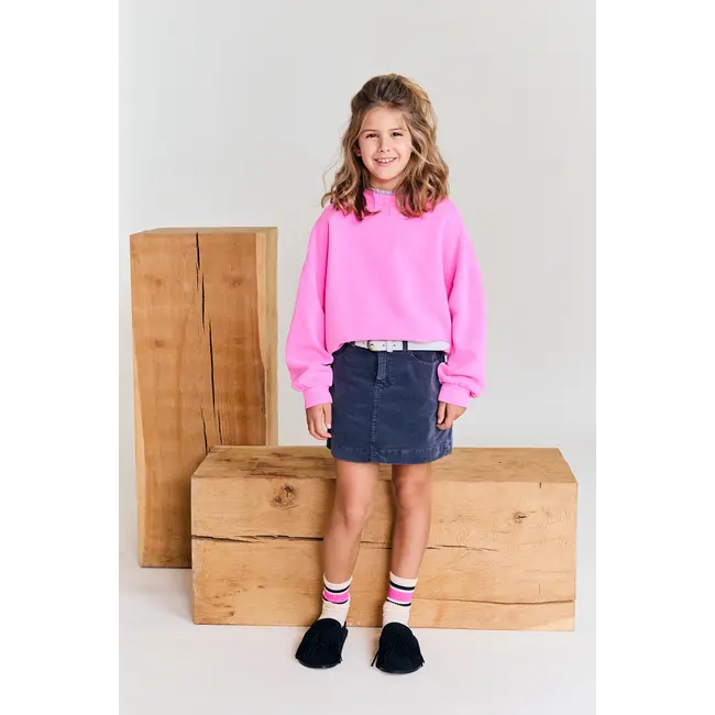 violetta sweater label /000510 - fluo pink