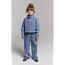 kids woven flowy denim blouse 197 Mid Denim Blue