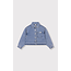 kids woven flowy denim blouse 197 Mid Denim Blue