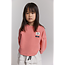 kids knitted cropped sweater 328 Bright Coral