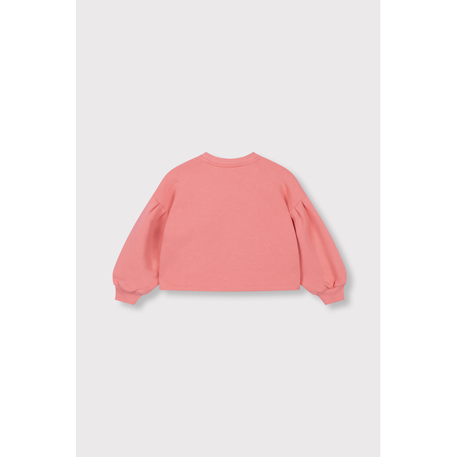 kids knitted cropped sweater 328 Bright Coral