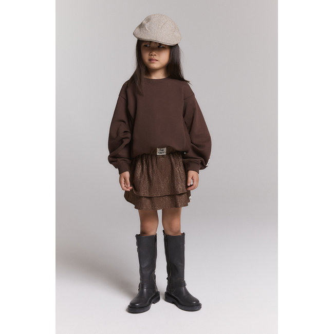 kids knitted batwing sweater 659 Warm Brown
