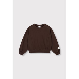 Alix the Label kids knitted batwing sweater 659 Warm Brown