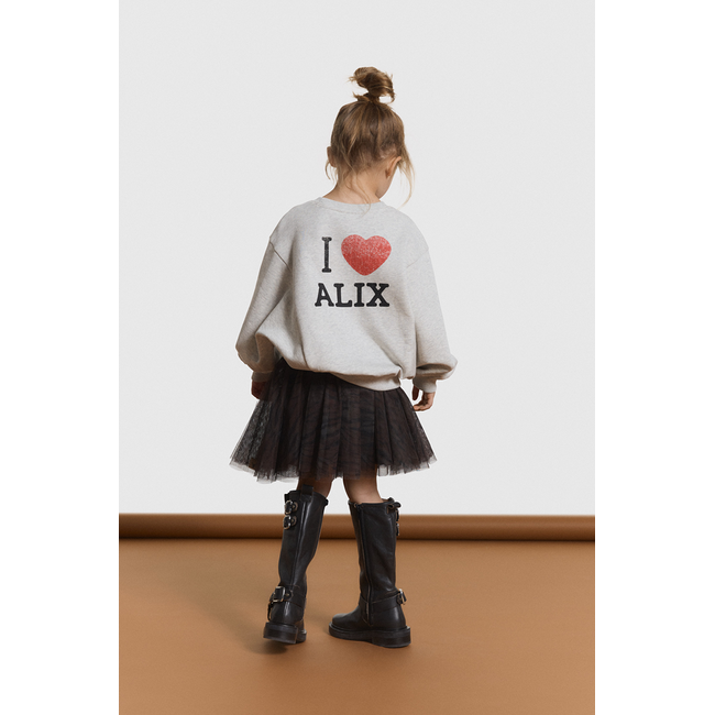 kids knitted batwing sweater 940 Light Grey Melange