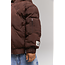 kids woven Alix quilted coat 659 Warm Brown
