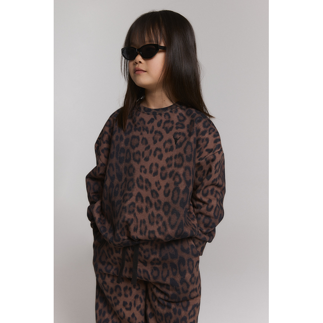 kids knitted leopard sweater 601 Animal