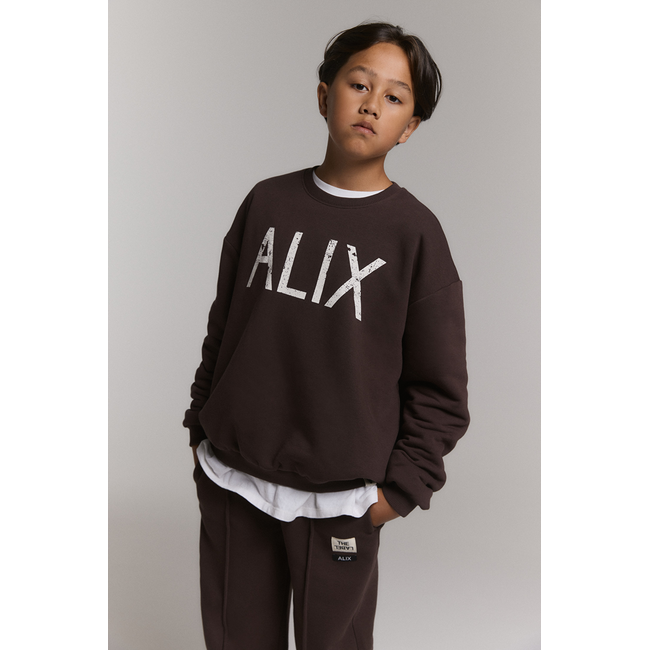 kids knitted world tour sweater 659 Warm Brown