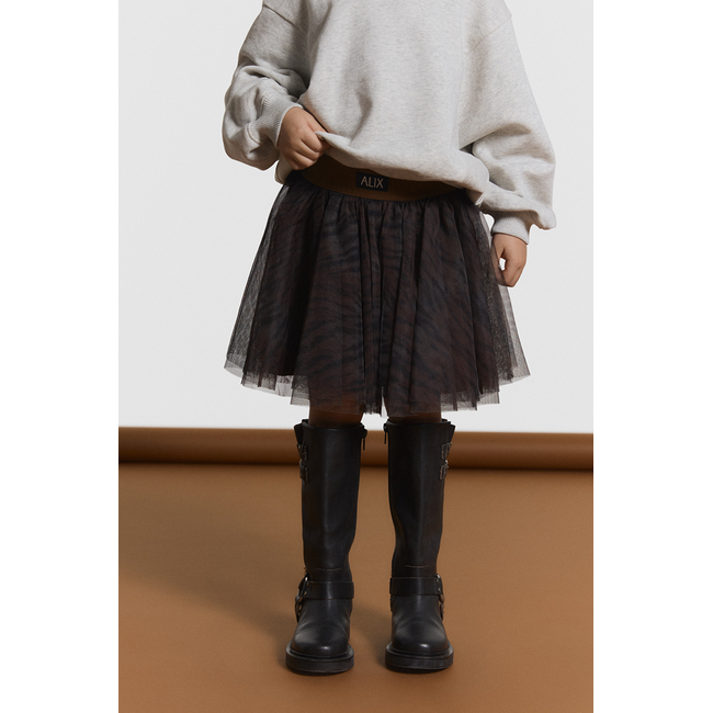 kids woven tiger tule skirt 601 Animal