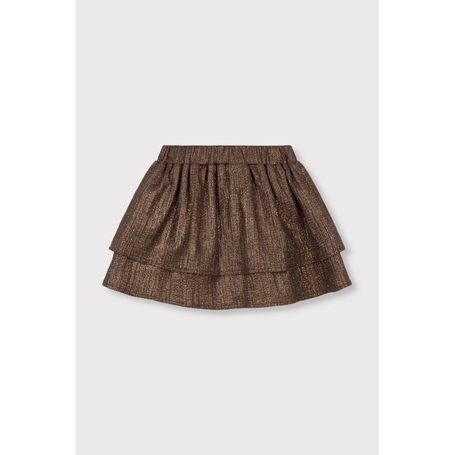 kids knitted shiny skirt 659 Warm Brown