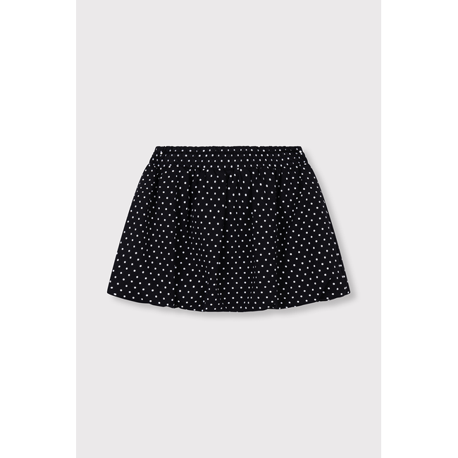 kids woven dot skirt 998 Black/White