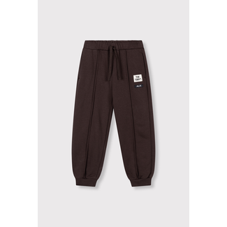 Alix the Label kids knitted pintuck pants 659 Warm Brown