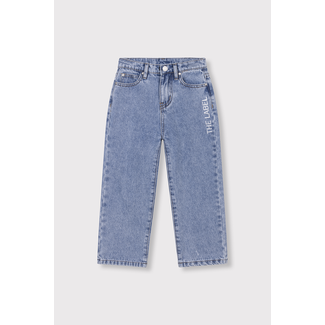 Alix the Label kids woven flowy denim pants 197 Mid Denim Blue